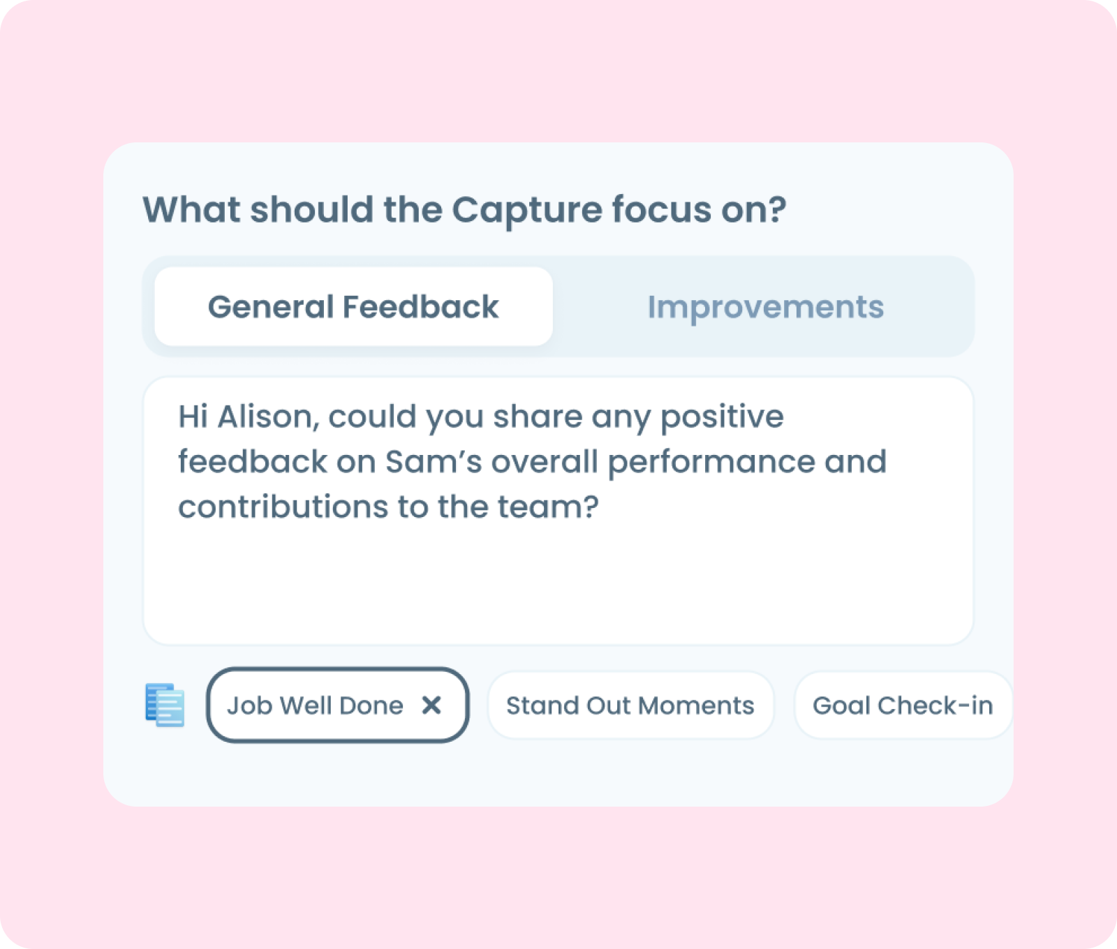 Choosing what a Capture should focus on